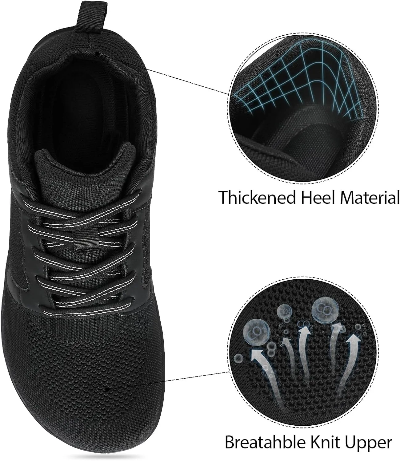Womens Barefoot Shoes Wide Toe Walking Shoes Minimalist Zero Drop Shoes Breathable Trail Running Sneakers