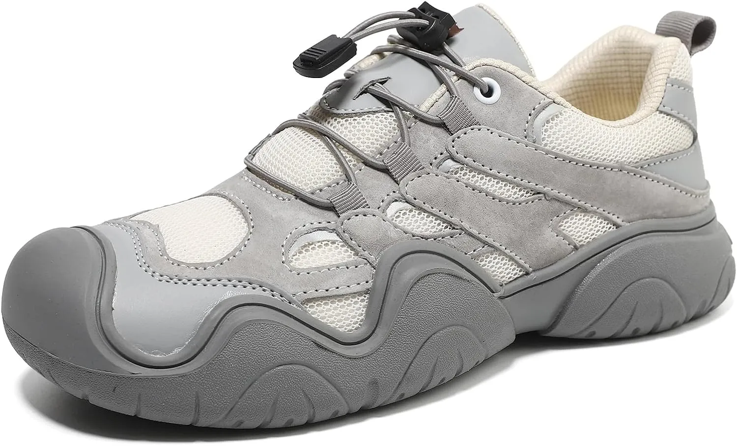 Women's Breathable Low Top Trail Running Hiking Shoes Platform Non-Slip Slip-on Trekking Work Walking Jogging Shoes Casual Outdoor Lightweight Tennis Sneakers