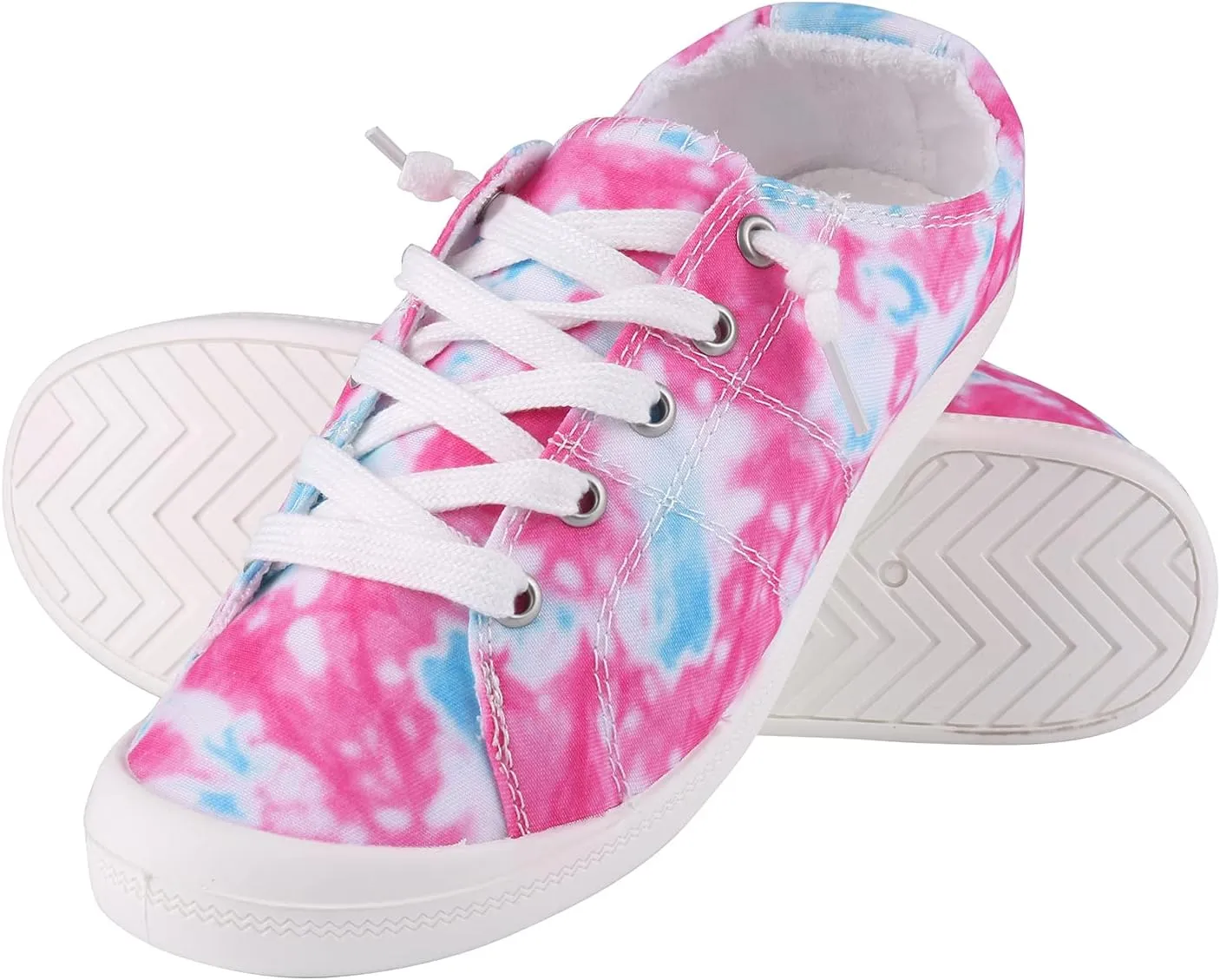 Women’s Canvas Sneakers | Lightweight Breathable Slip-On Casual Wear Tennis Shoes for Women, Teens & Girls | Classic Low-Top Flats