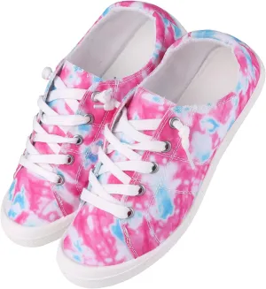 Women’s Canvas Sneakers | Lightweight Breathable Slip-On Casual Wear Tennis Shoes for Women, Teens & Girls | Classic Low-Top Flats