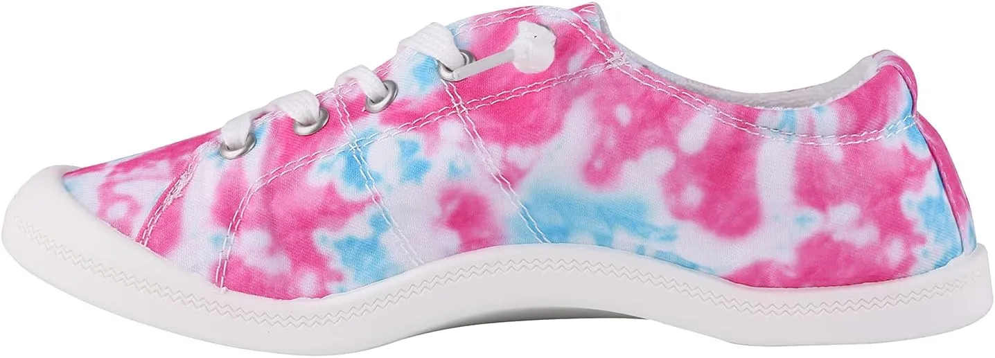 Women’s Canvas Sneakers | Lightweight Breathable Slip-On Casual Wear Tennis Shoes for Women, Teens & Girls | Classic Low-Top Flats
