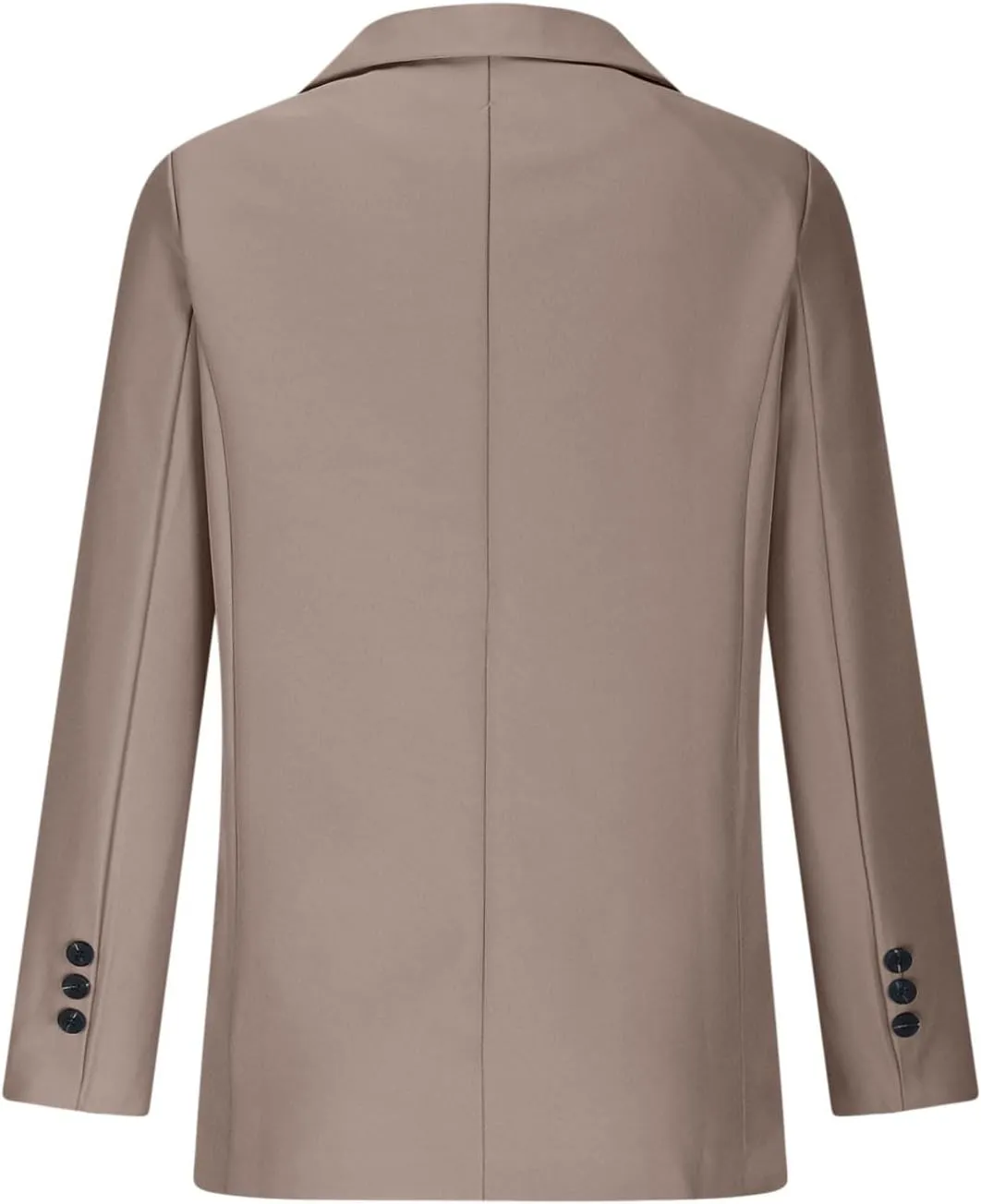 Womens Casual Dressy Blazers Jacket,Fashion Fall Bussiness Suit Clothe,Long Sleeve Solid Color Suit Without Pockets
