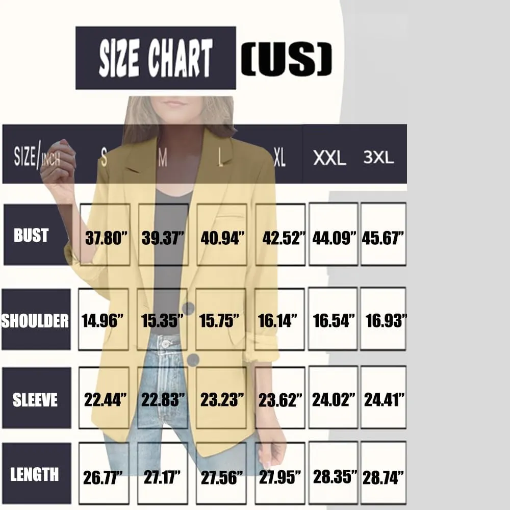 Womens Casual Dressy Blazers Jacket,Fashion Fall Bussiness Suit Clothe,Long Sleeve Solid Color Suit Without Pockets