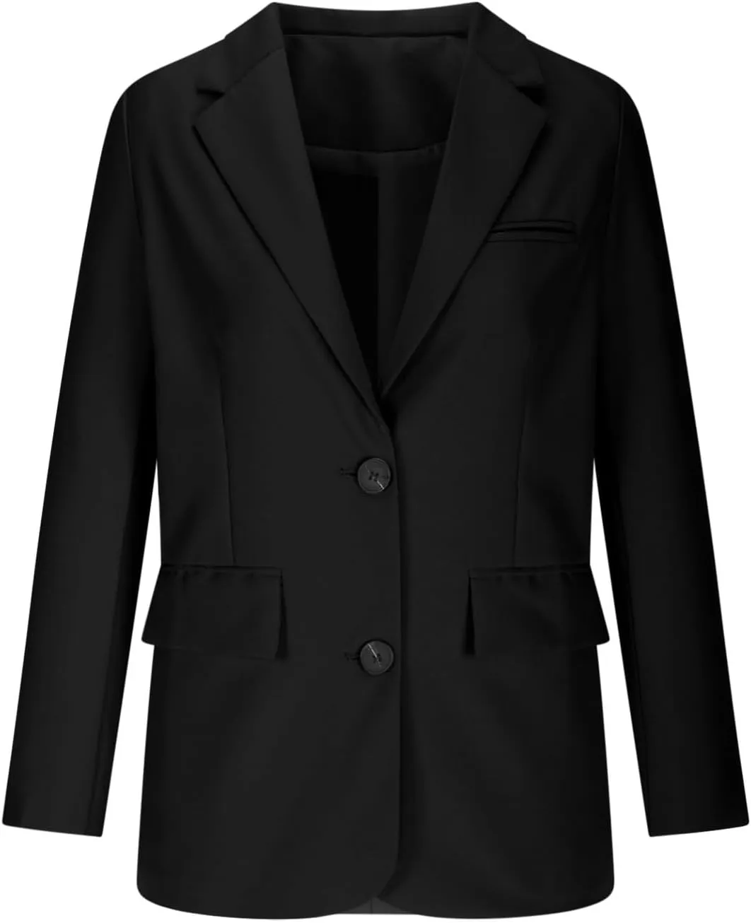 Womens Casual Dressy Blazers Jacket,Fashion Fall Bussiness Suit Clothe,Long Sleeve Solid Color Suit Without Pockets