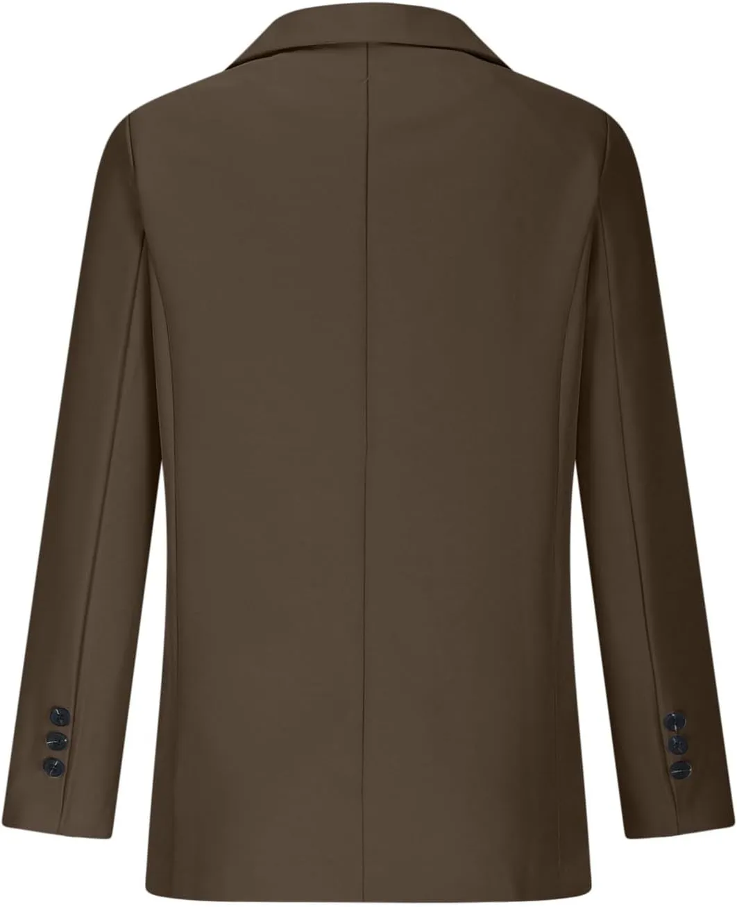 Womens Casual Dressy Blazers Jacket,Fashion Fall Bussiness Suit Clothe,Long Sleeve Solid Color Suit Without Pockets