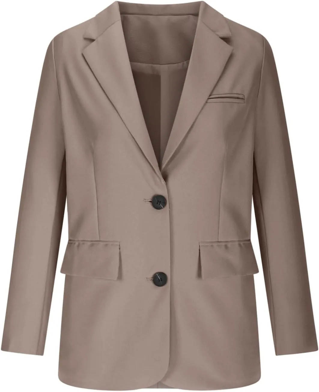 Womens Casual Dressy Blazers Jacket,Fashion Fall Bussiness Suit Clothe,Long Sleeve Solid Color Suit Without Pockets