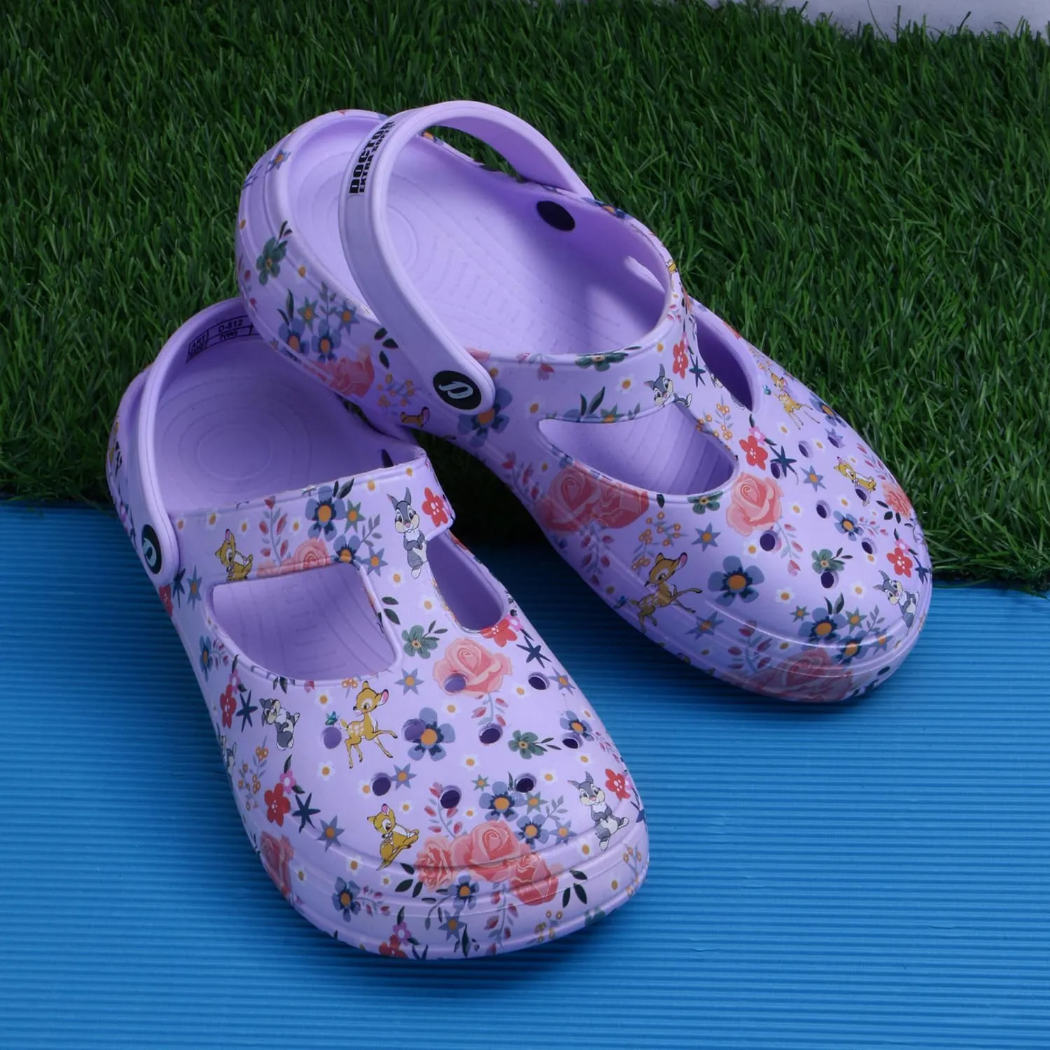 Women's Classic Casual Clogs/Sandals with Adjustable Back Strap for Adult | Comfortable & Light Weight | Stylish & Anti-Skid | Waterproof & Everyday Use Mules for Girls/Ladies D-512
