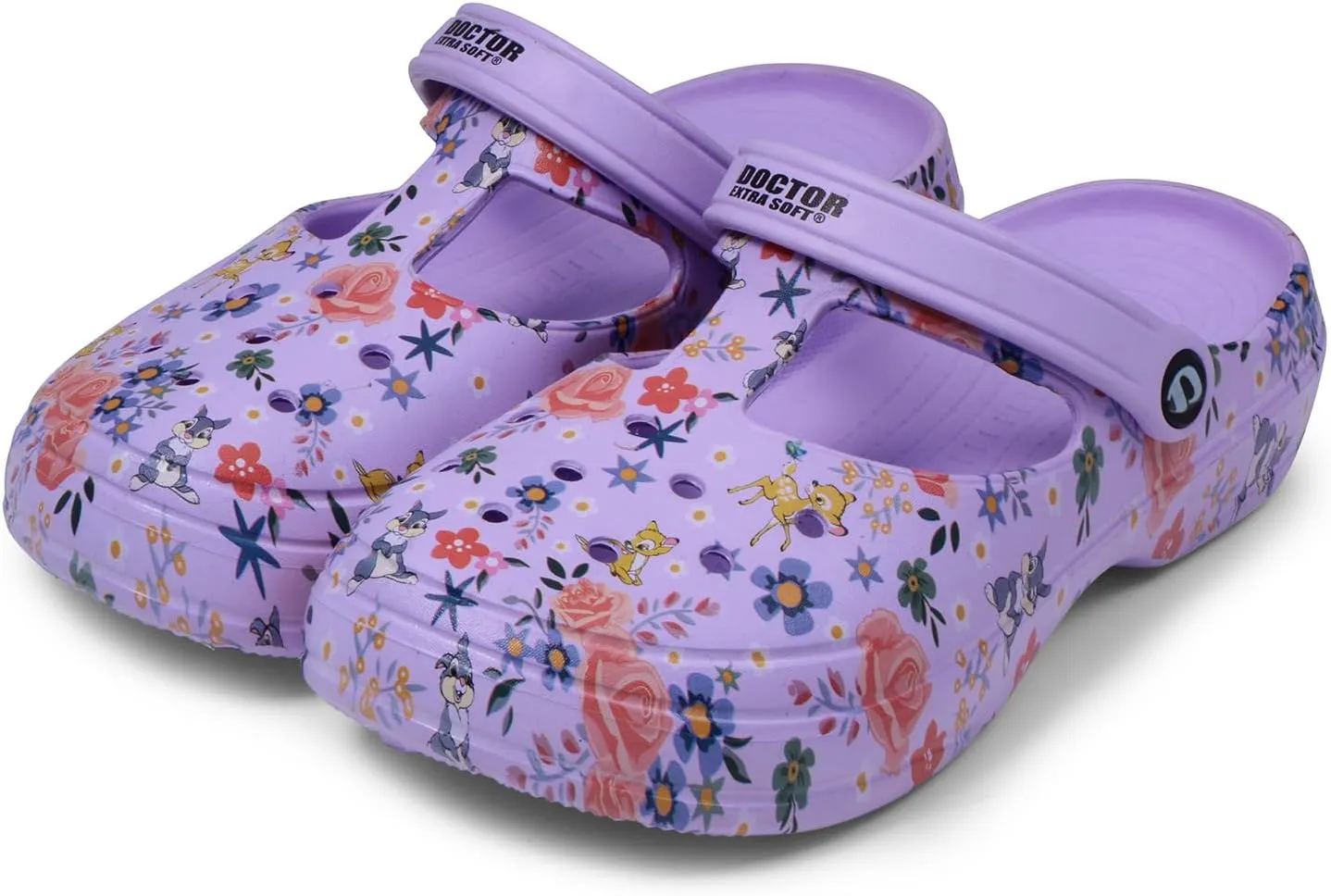 Women's Classic Casual Clogs/Sandals with Adjustable Back Strap for Adult | Comfortable & Light Weight | Stylish & Anti-Skid | Waterproof & Everyday Use Mules for Girls/Ladies D-512