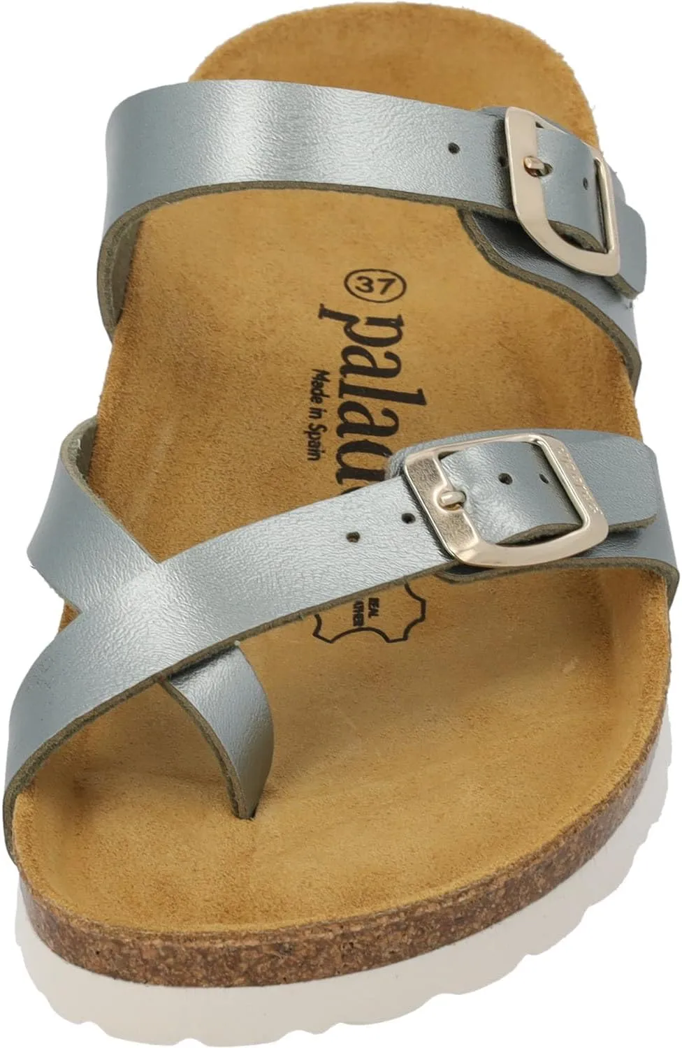 Women's Cres Matt Mules - Elegant Sandals Made in Spain - Comfortable Slippers with Cork Footbed - Fashionable Summer Shoes