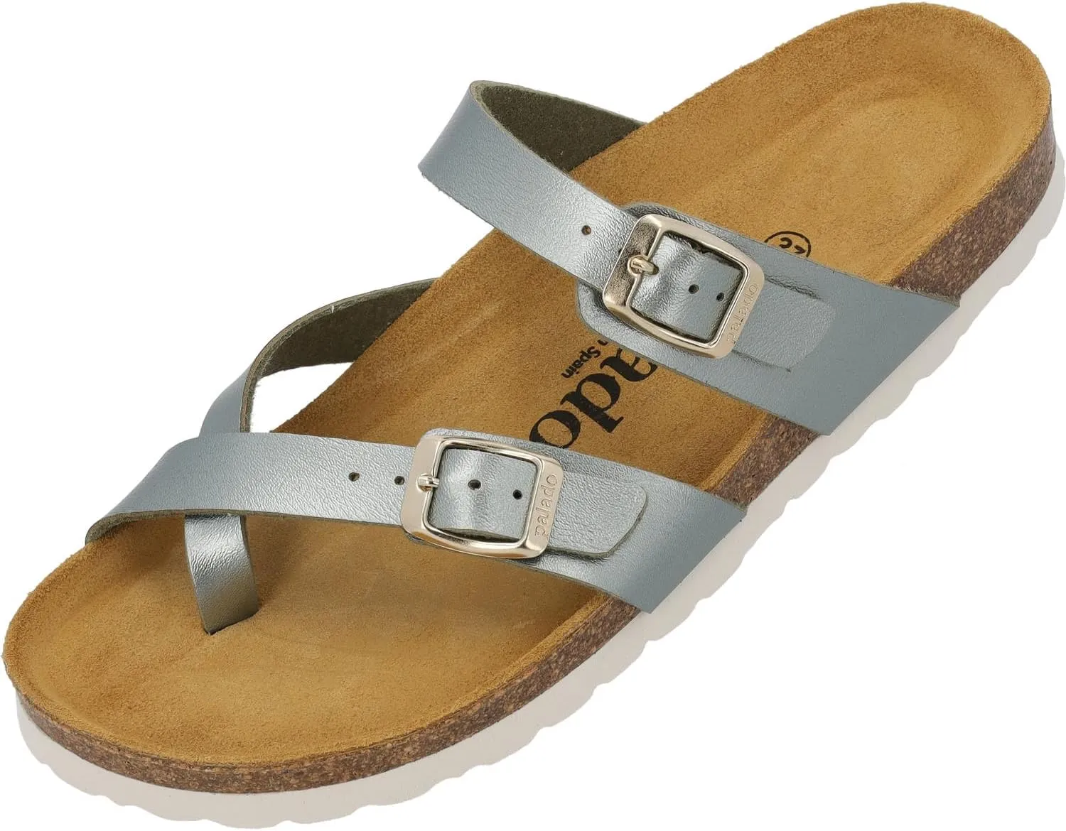 Women's Cres Matt Mules - Elegant Sandals Made in Spain - Comfortable Slippers with Cork Footbed - Fashionable Summer Shoes