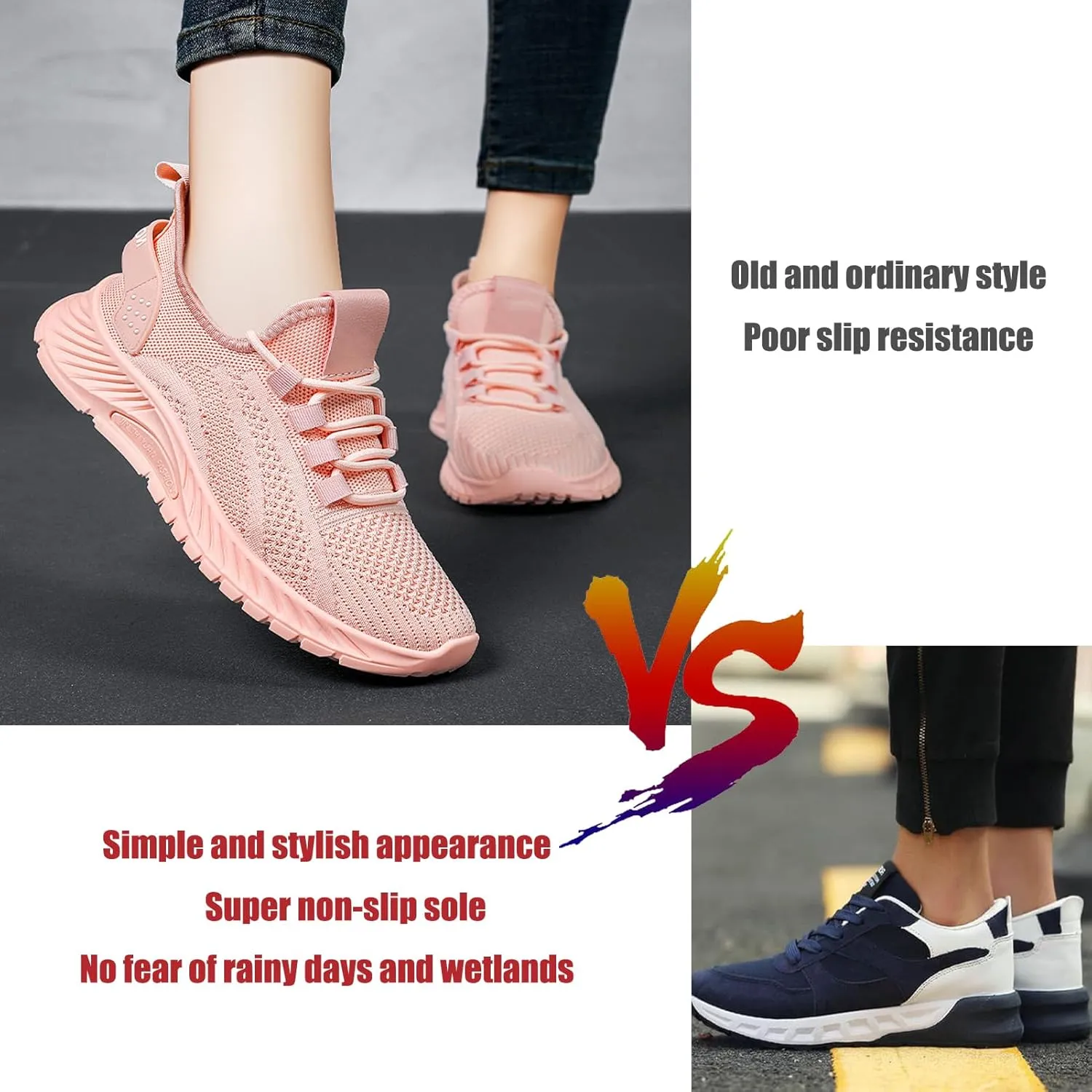 Women's Fashion Trail Running Shoes,Lightweight Mesh Breathable Sneakers,Outdoor Low Top Casual Sneakers,for Travel Mountaineering Running Training Fitness