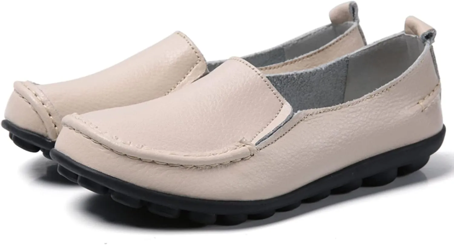 Women's Flats Shoes Slip On Work Shoes Comfort Walking Shoes Lightweight Comfort Penny Loafers Classic Wide Flats