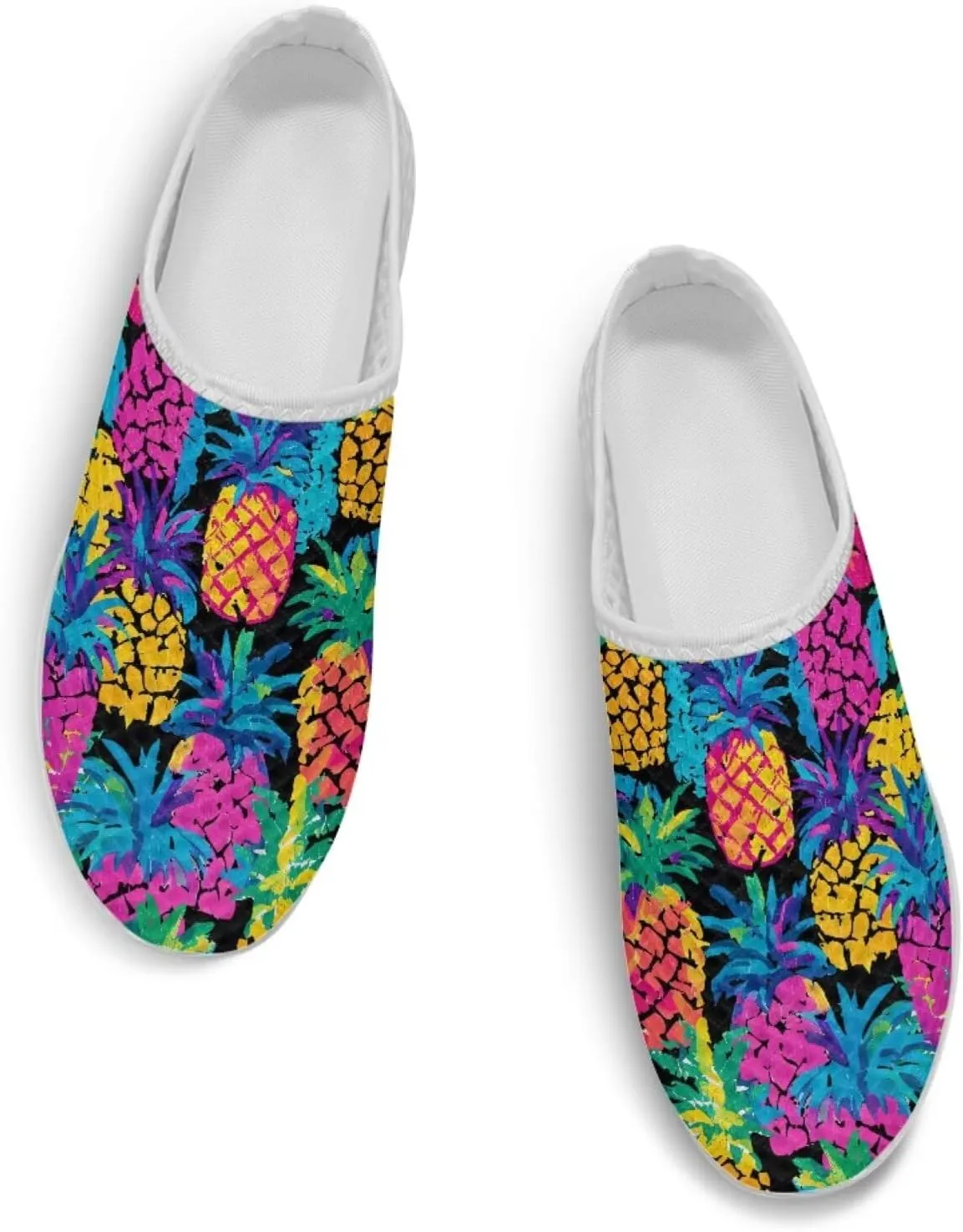 Women's Half Shoes Mules Slip On Sneakers Fashion Comfortable Casual Slippers Walking Vacation Shoes