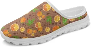 Women's Half Shoes Mules Slip On Sneakers Fashion Comfortable Casual Slippers Walking Vacation Shoes