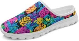Women's Half Shoes Mules Slip On Sneakers Fashion Comfortable Casual Slippers Walking Vacation Shoes