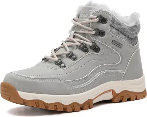 Womens Hiking Snow Boots Winter Boots Comfortable Warm Fur Shoes for Outdoor