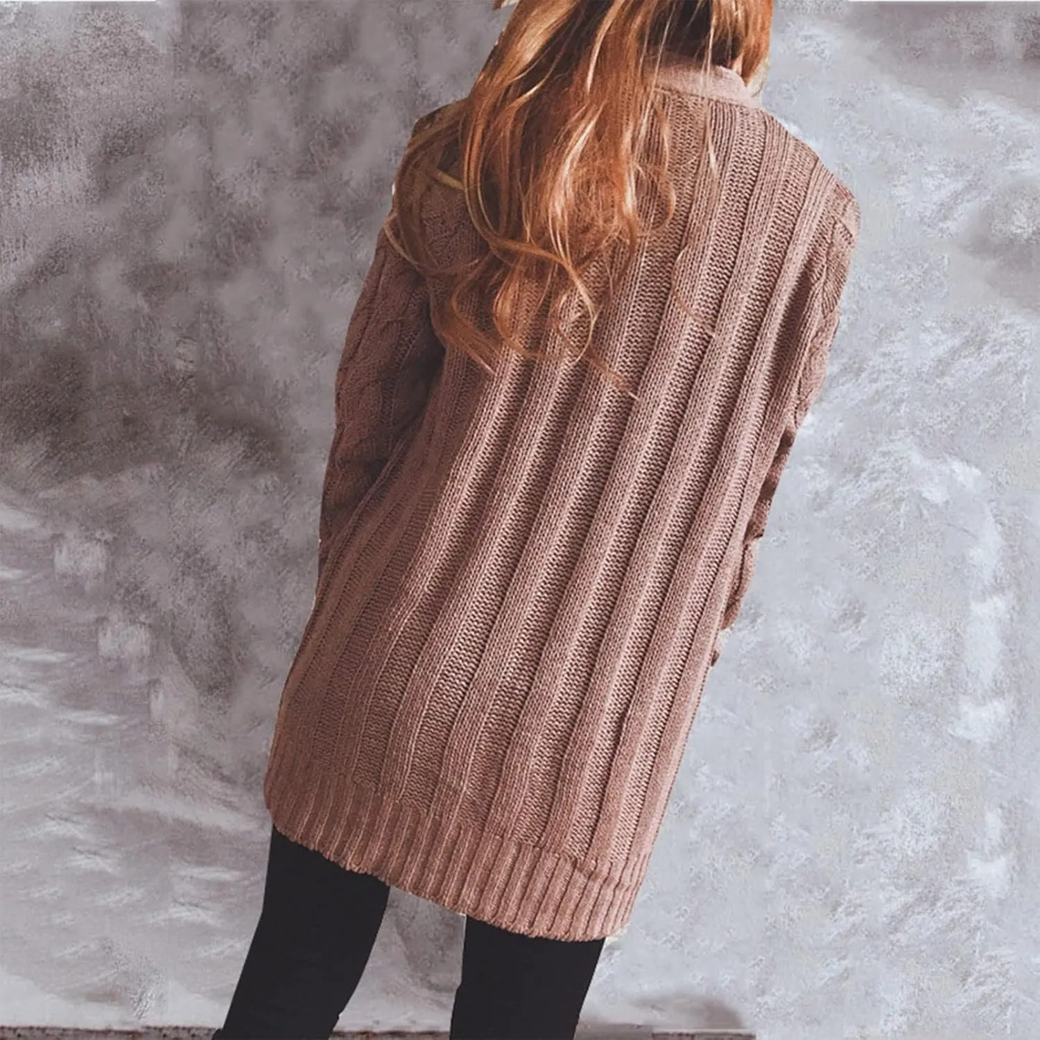 Women's Lightweight Cardigan Sweaters Casual Long Sleeve Open Front Drop Shoulder Oversized Fall Trendy Knitwear