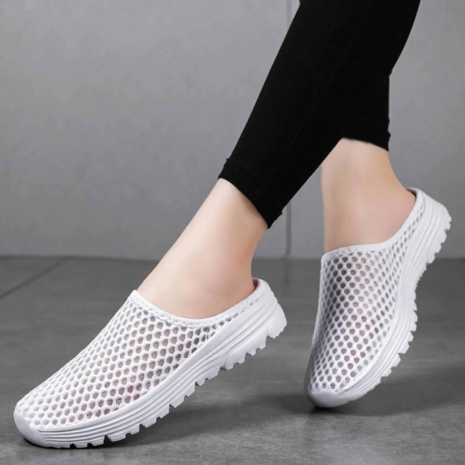 Women’s Lightweight Mesh Garden Shoes – Breathable Summer Slippers, Quick-Dry Outdoor Mules, Unisex Casual Slip-Ons