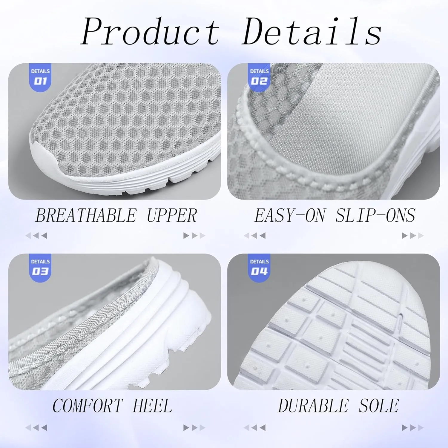 Women’s Lightweight Mesh Garden Shoes – Breathable Summer Slippers, Quick-Dry Outdoor Mules, Unisex Casual Slip-Ons