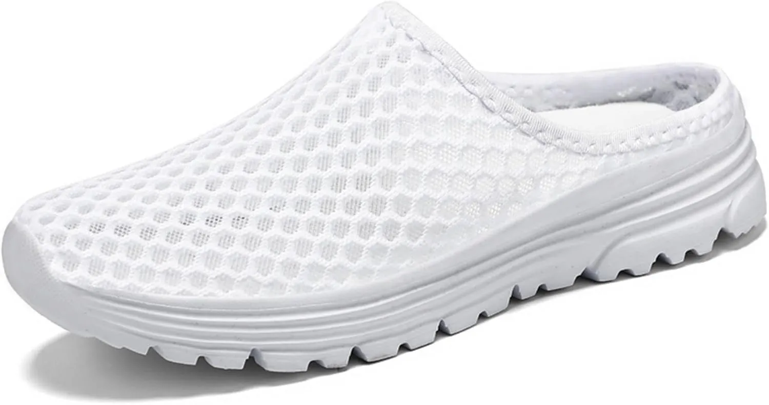 Women’s Lightweight Mesh Garden Shoes – Breathable Summer Slippers, Quick-Dry Outdoor Mules, Unisex Casual Slip-Ons