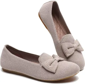 Women's Loafers Flats Comfortable Slip-on Bowknot Walking Dressy Penny Shoes with Arch Support