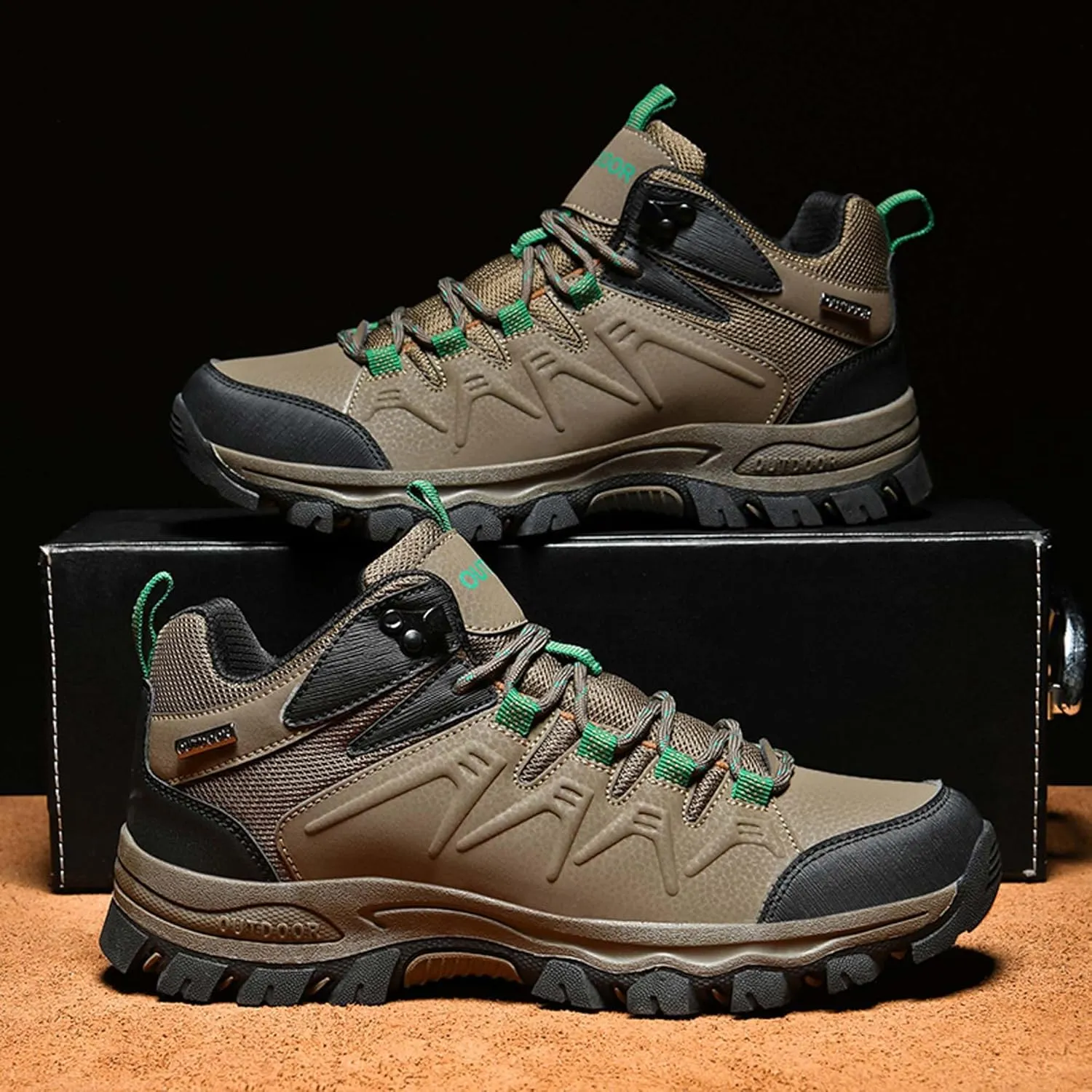 Women's Men‘s Hiking Boots Waterproof Womens Hiking Shoes Comfortable Non-Slip Breathable Hiking Boots Womens Outdoor Trekking Camping Boots Hiking Shoes