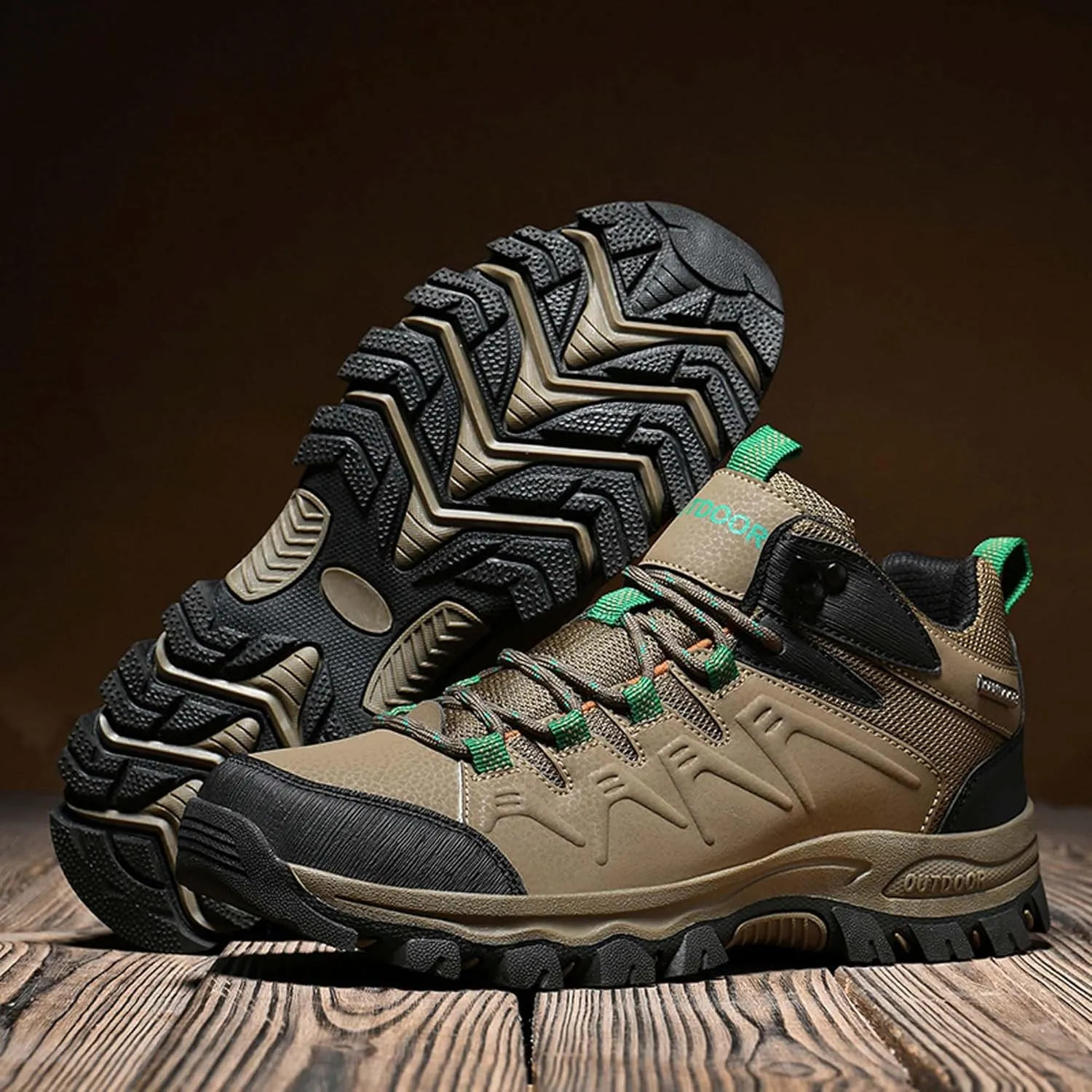 Women's Men‘s Hiking Boots Waterproof Womens Hiking Shoes Comfortable Non-Slip Breathable Hiking Boots Womens Outdoor Trekking Camping Boots Hiking Shoes