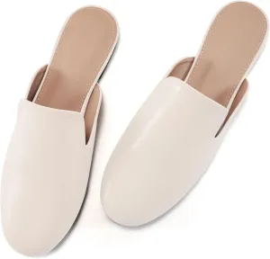 Womens Mules Work Shoes: Comfortable Dress Slip On 2025 Flats for Indoor Outdoor Walking