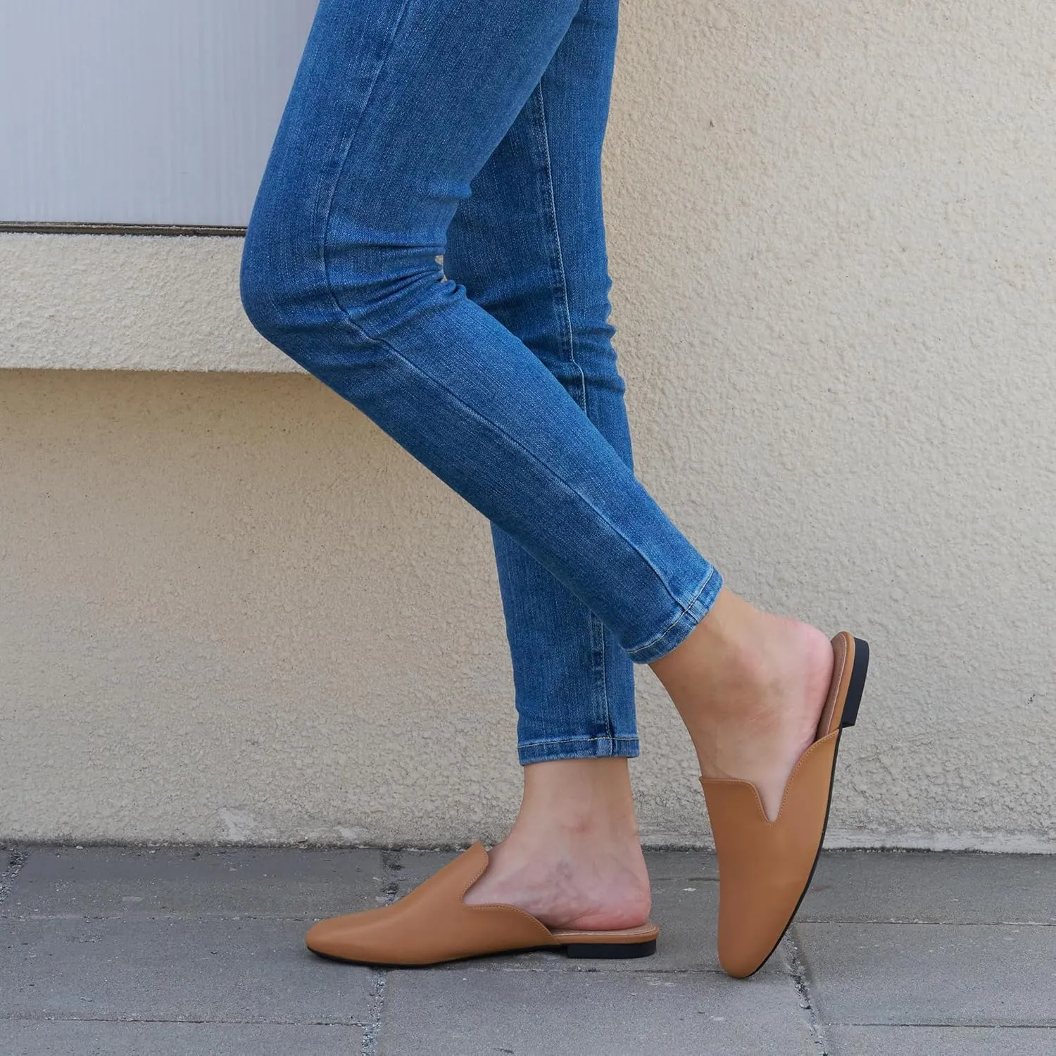 Womens Mules Work Shoes: Comfortable Dress Slip On 2025 Flats for Indoor Outdoor Walking