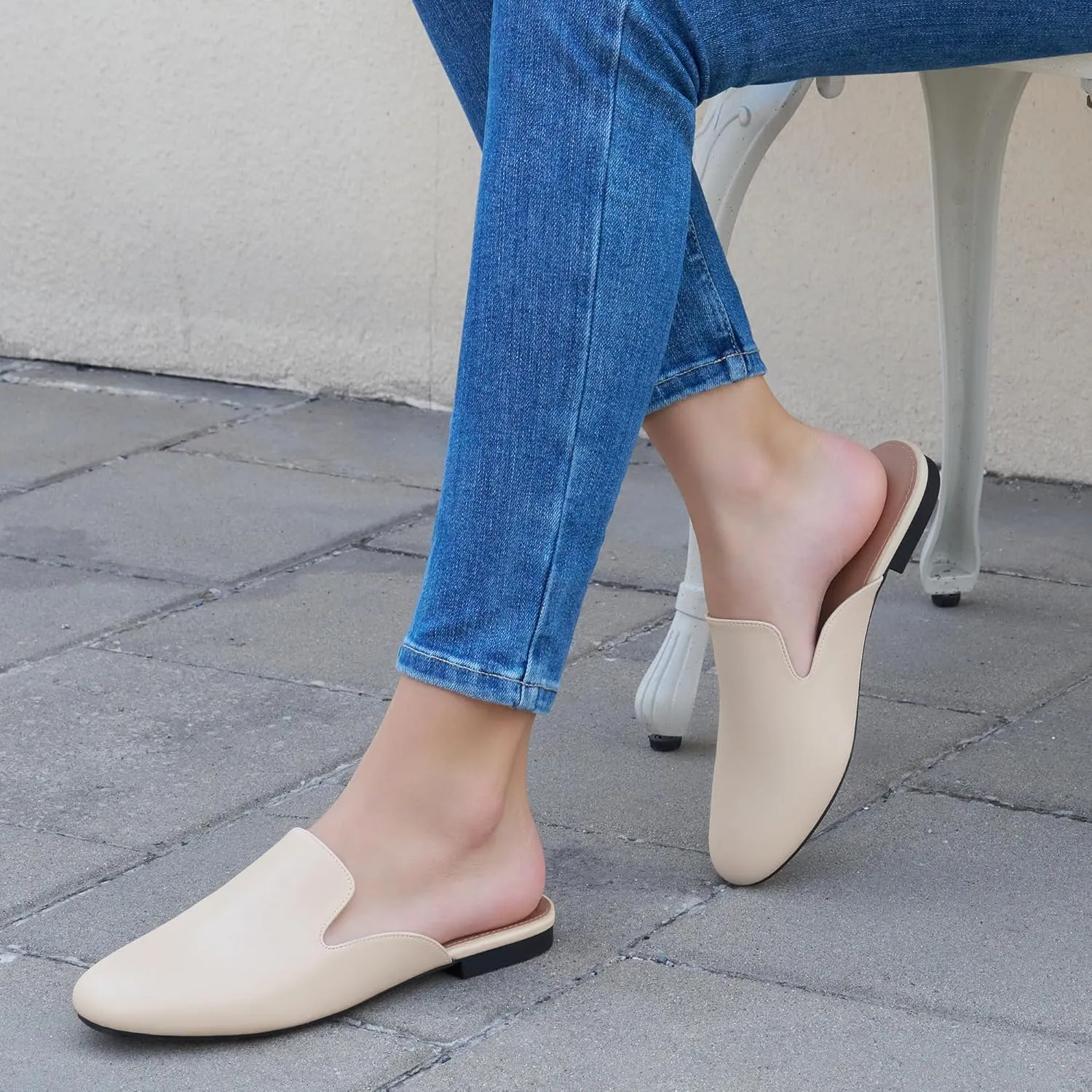 Womens Mules Work Shoes: Comfortable Dress Slip On 2025 Flats for Indoor Outdoor Walking