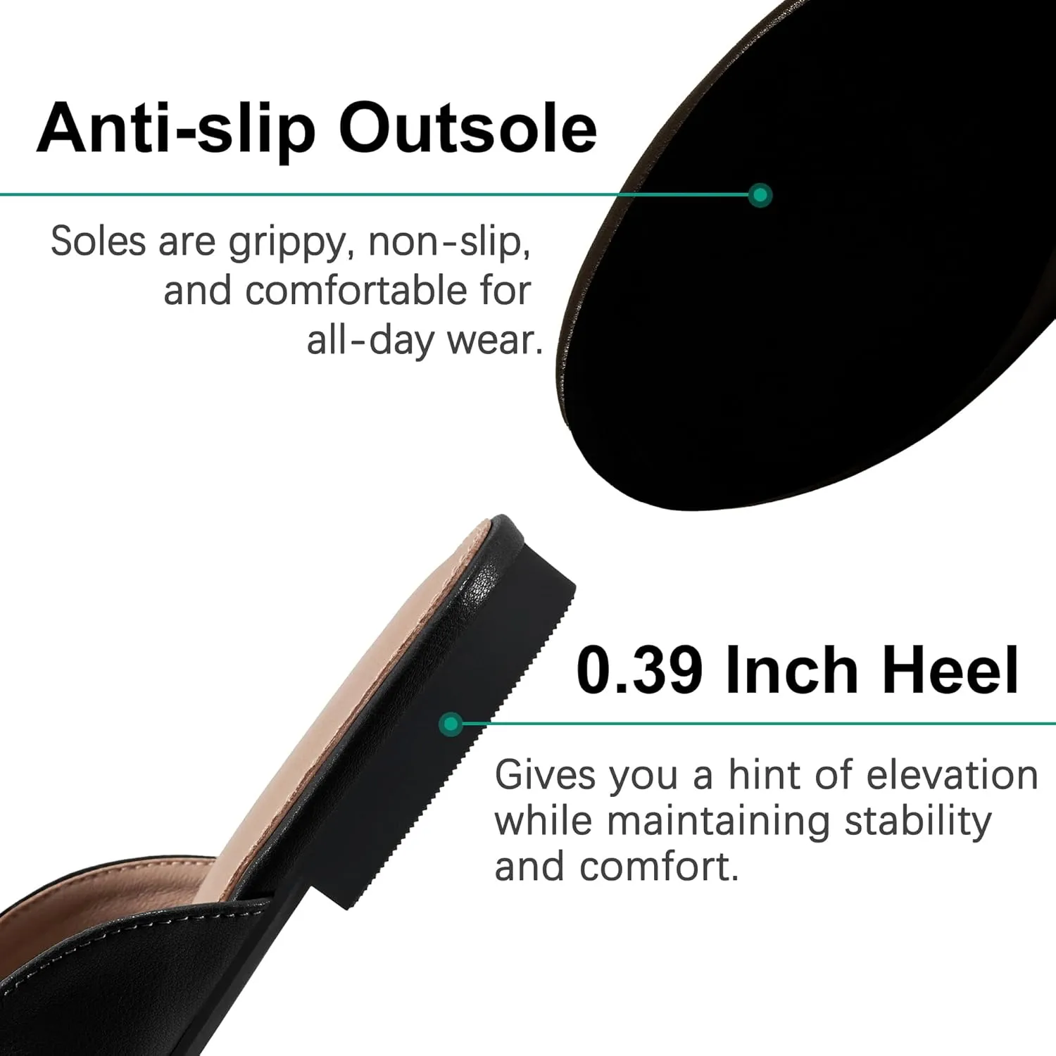 Womens Mules Work Shoes: Comfortable Dress Slip On 2025 Flats for Indoor Outdoor Walking