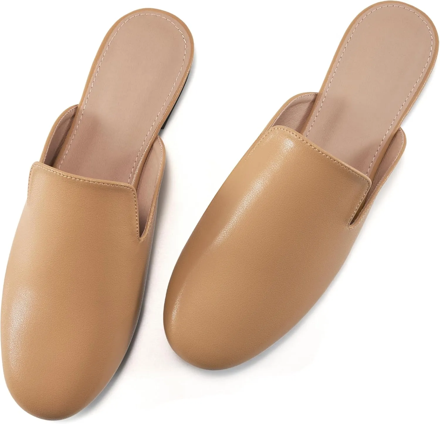 Womens Mules Work Shoes: Comfortable Dress Slip On Flats for Indoor Outdoor Walking