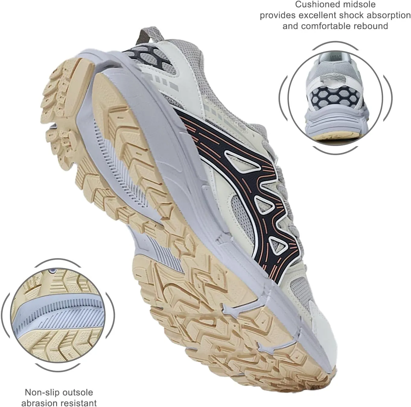 Women's Non-Slip Trail Running Shoes Support Sneakers Tennis Shoes Casual Walking Sneakers