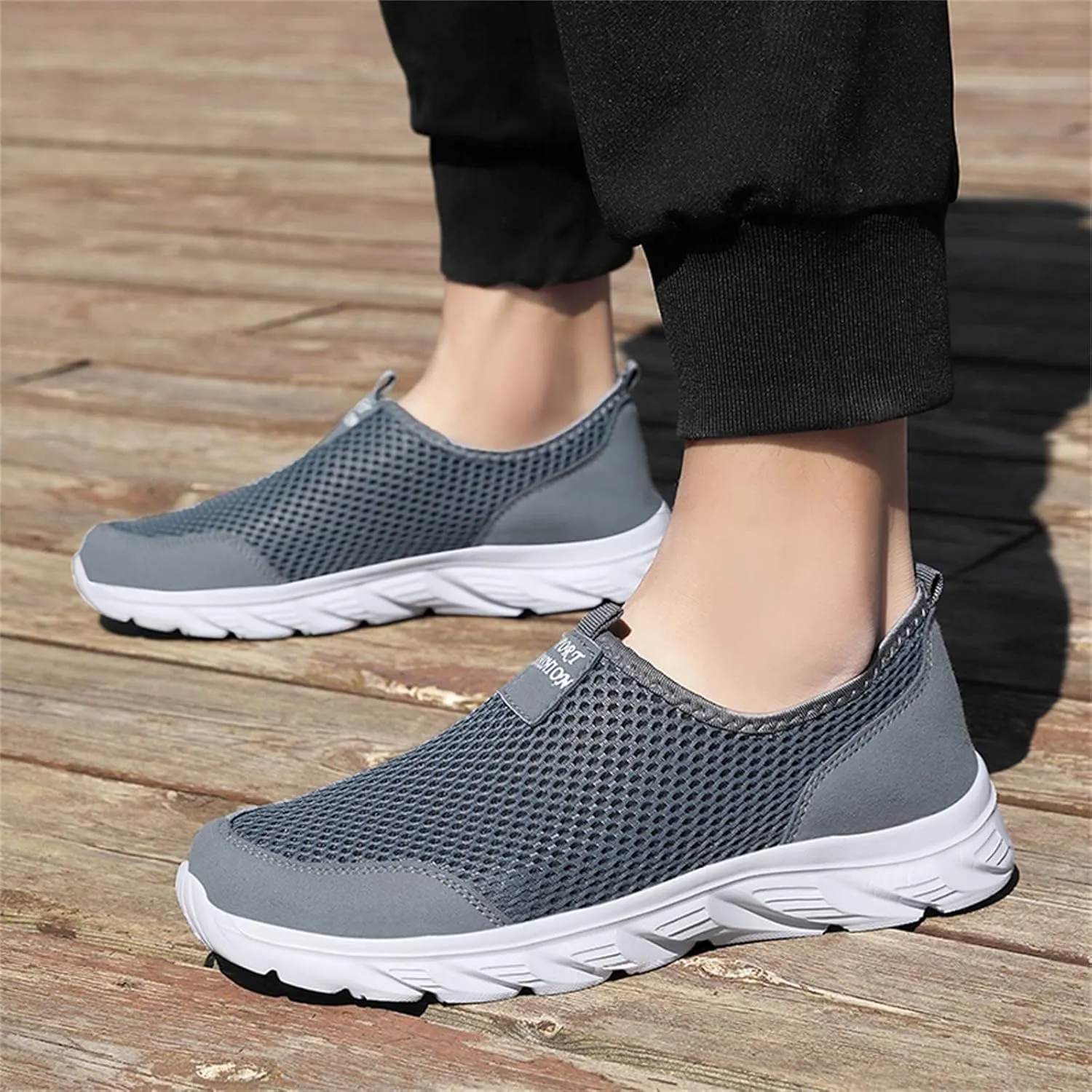 Womens Non Slip Work Shoes Slip On Water Resistant Mens Running Shoes Loafers Dressy Casual Shoes White Sneakers Black Tennis Shoe Trainers Shoe