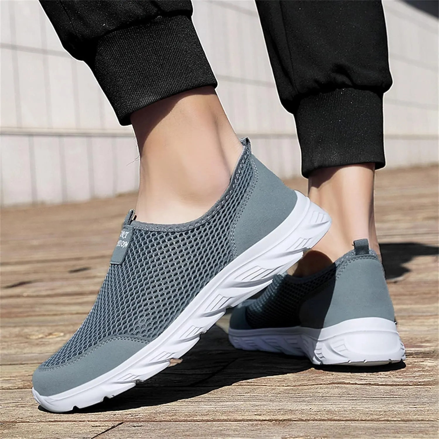 Womens Non Slip Work Shoes Slip On Water Resistant Mens Running Shoes Loafers Dressy Casual Shoes White Sneakers Black Tennis Shoe Trainers Shoe