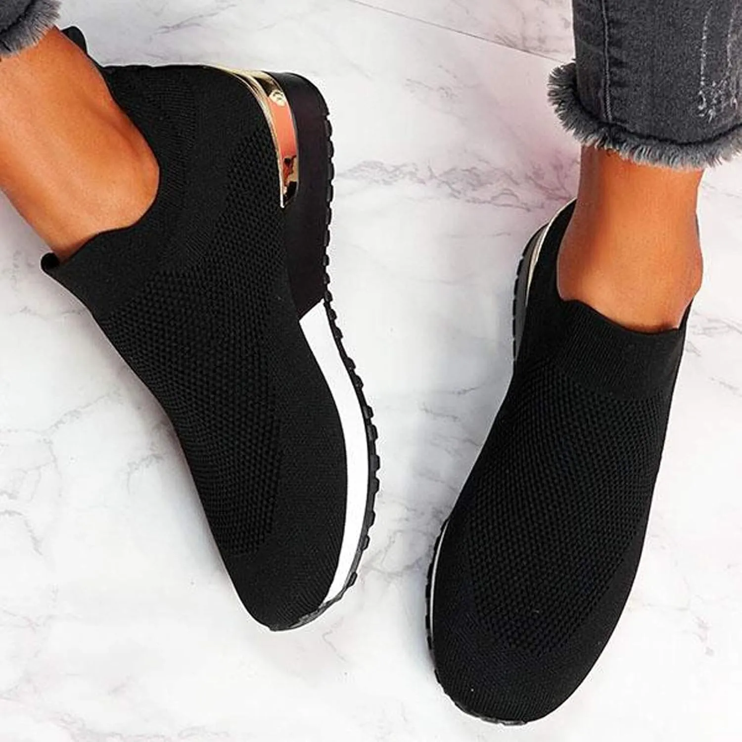 Womens Non Slip Work Shoes Slip On Water Resistant Tennis Shoes Men Mesh Ladies Casual Shoes High Top Sneakers Platform Tennis Shoe Loafers Shoe