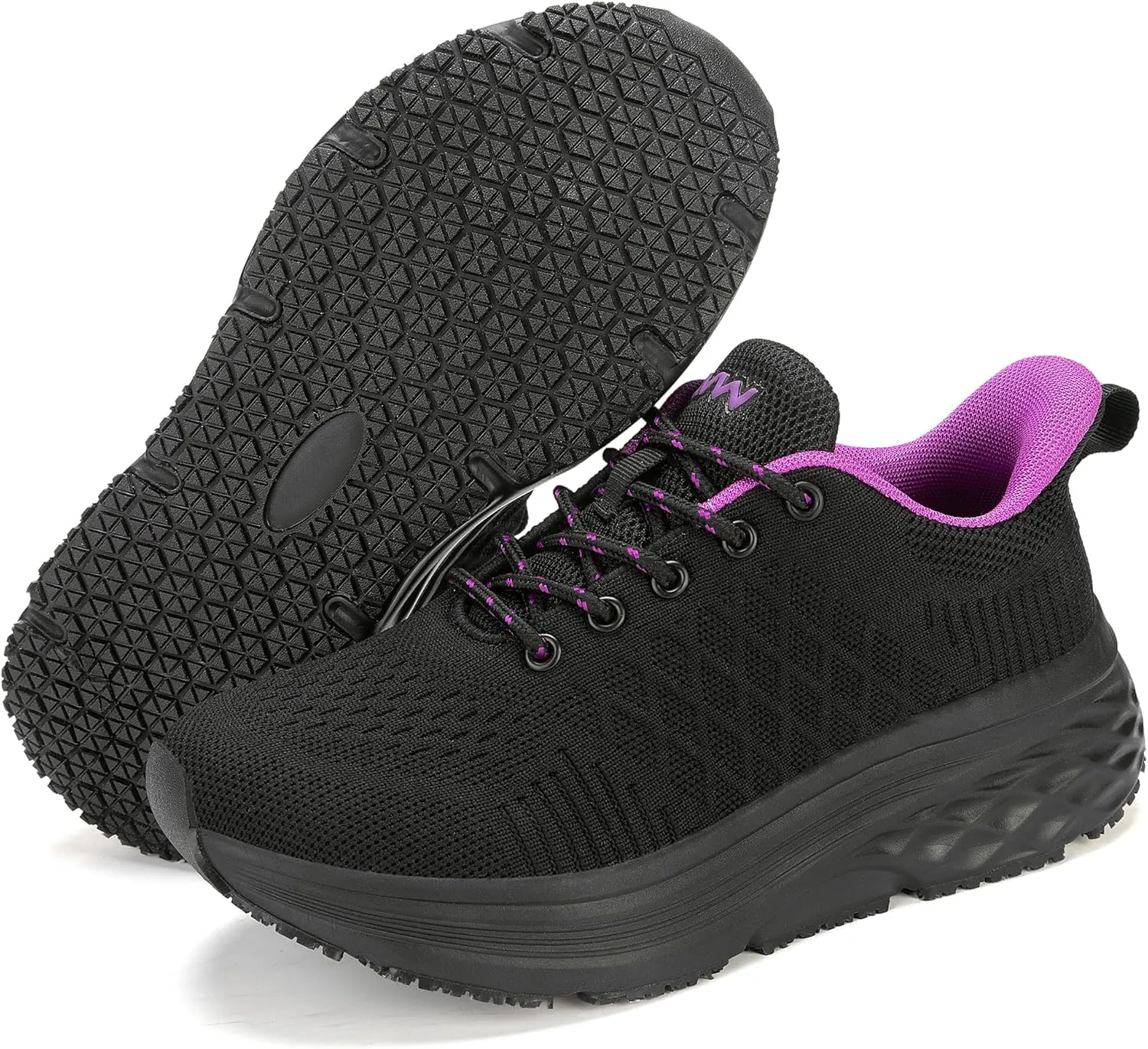 Womens Non Slip Work Shoes Water Resistant Walking Sneakers Food Service Chef Kitchen Shoes