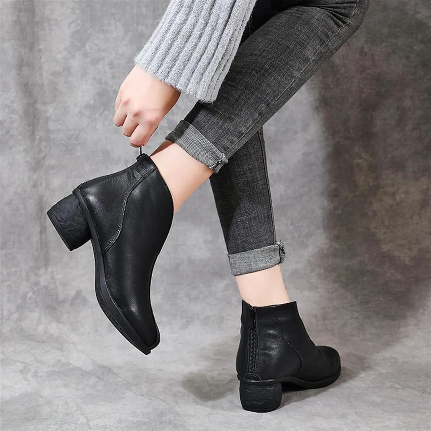 Womens Shoes Winter Boots Women Chelsea Shoes Booties Woman Ankle Boots Platform Shoes