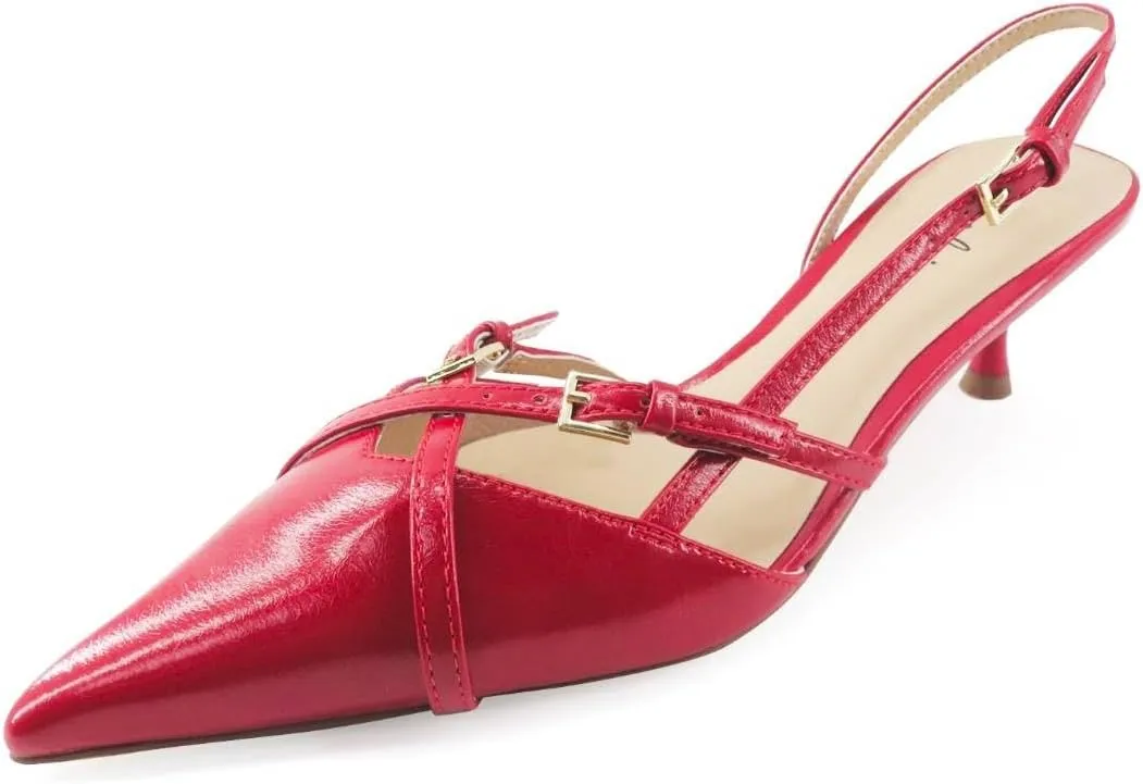 Women’s Slingback Pointed Toe Heels Sandals