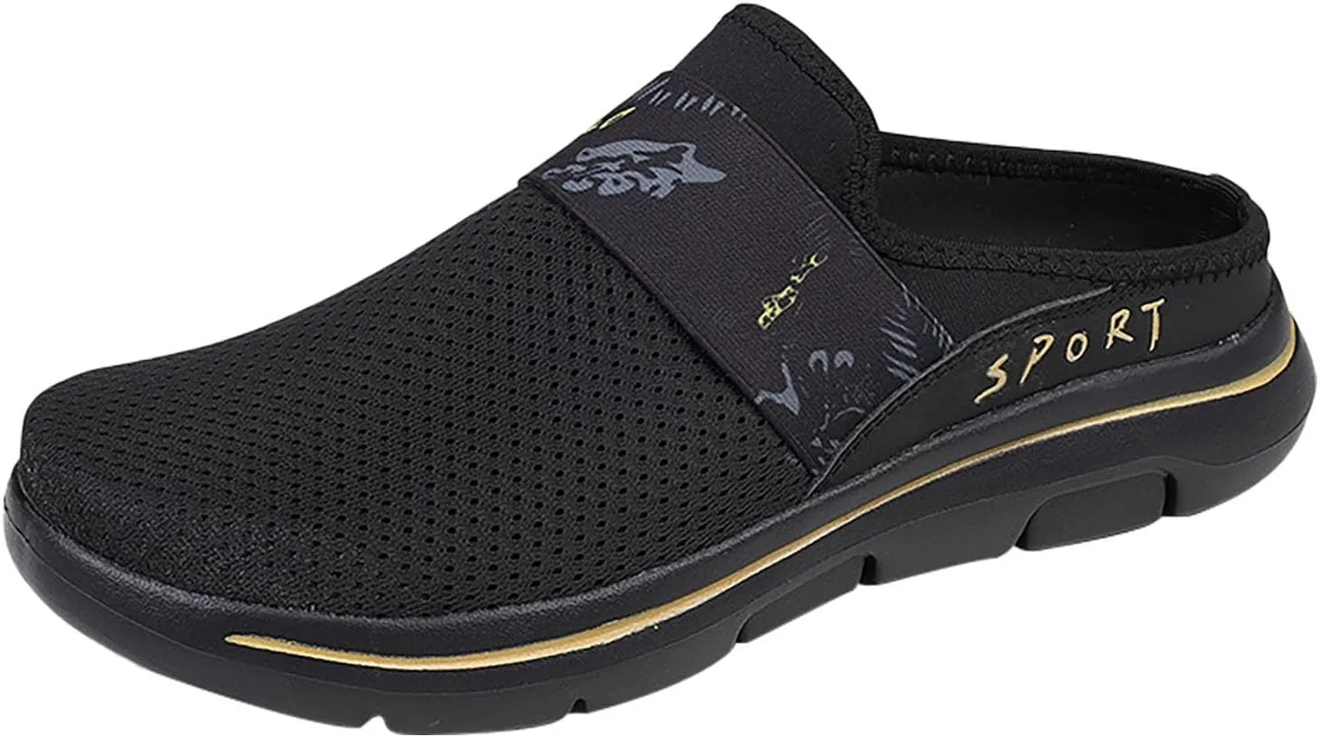 Women's Slip-on Mule Sneakers Lightweight Slip On Shoes Women Wide Width Men Casual Shoes Men's Fashion Sneakers Black Tennis Shoe Trainers Shoe