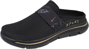 Women's Slip-on Mule Sneakers Lightweight Slip On Shoes Women Wide Width Men Casual Shoes Men's Fashion Sneakers Black Tennis Shoe Trainers Shoe