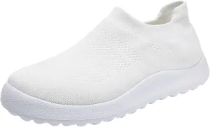 Womens Slip On Walking Shoes Non Slip Running Shoes Running Shoes for Women Mesh Breathable Men's Casual Shoes Dress Sneakers Platform Tennis Shoe Trainers Shoe