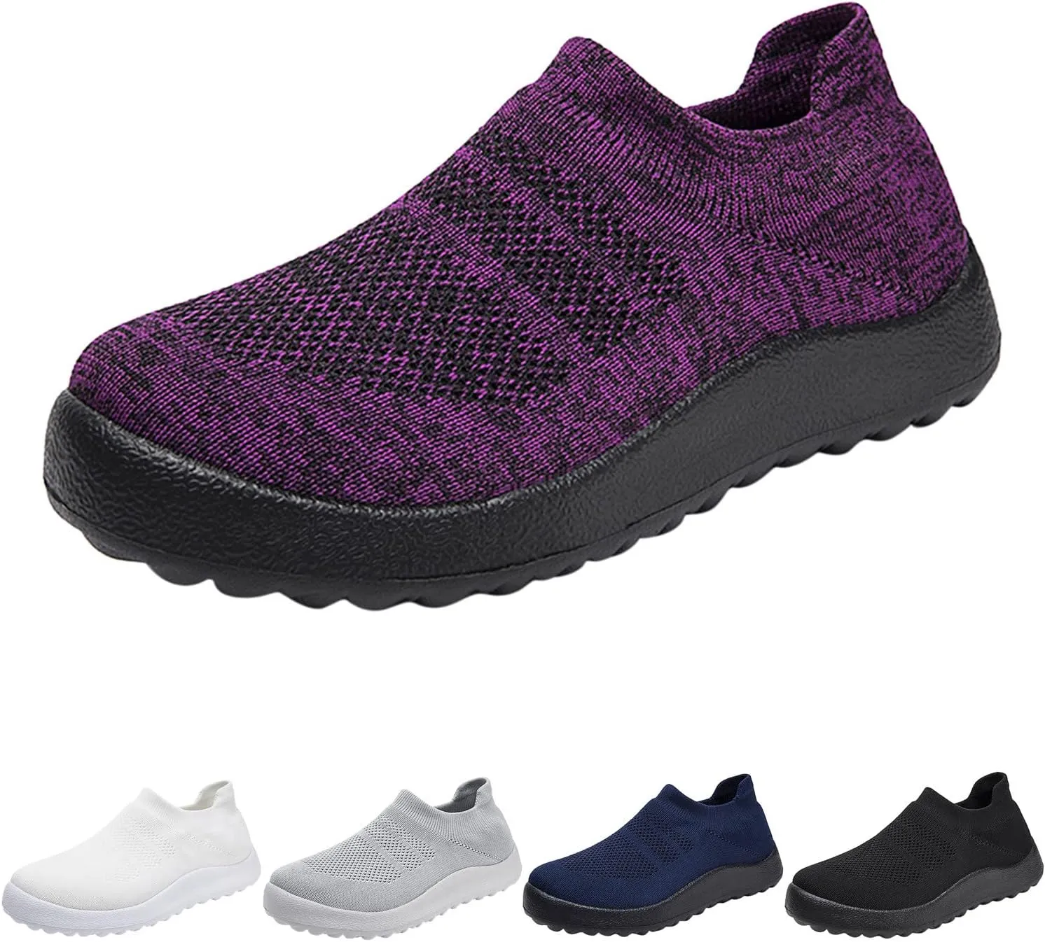 Womens Slip On Walking Shoes Non Slip Running Shoes Running Shoes for Women Mesh Breathable Men's Casual Shoes Dress Sneakers Platform Tennis Shoe Trainers Shoe
