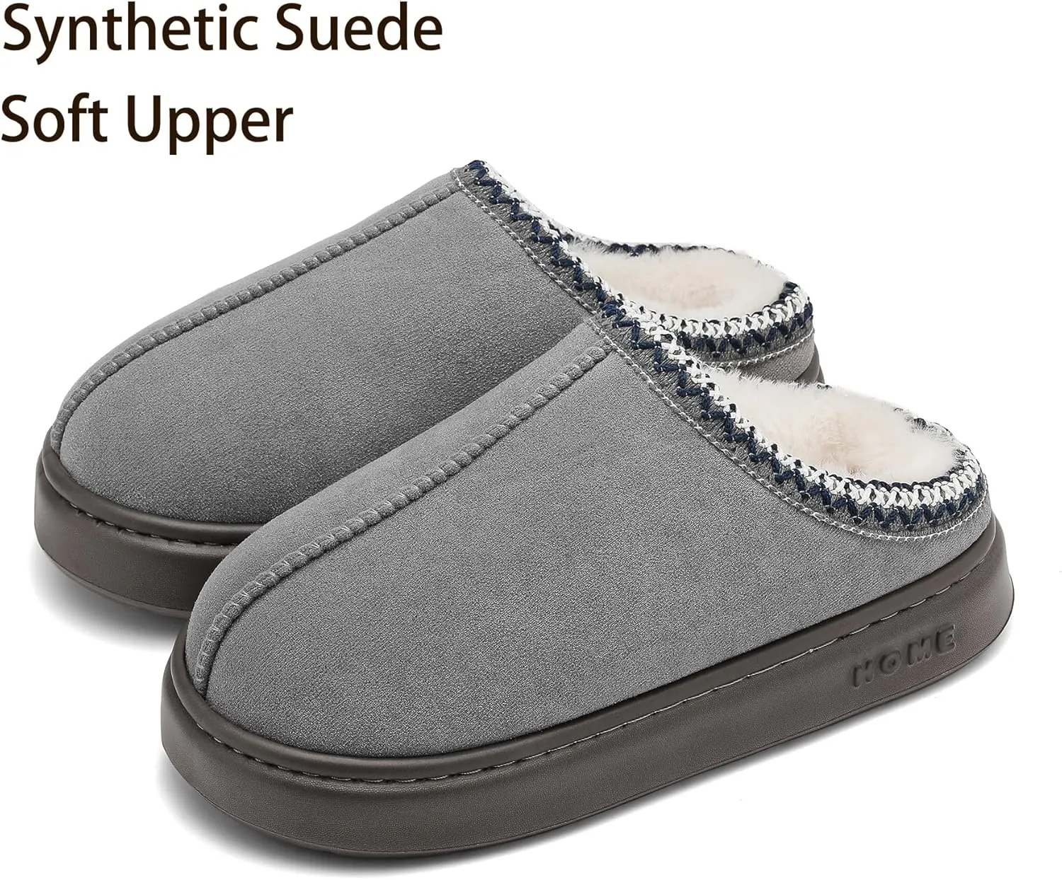Women's Slippers Fluffy Winter House Shoes Platform Mini Boots Lined Short Ankle Boots Indoor Outdoor
