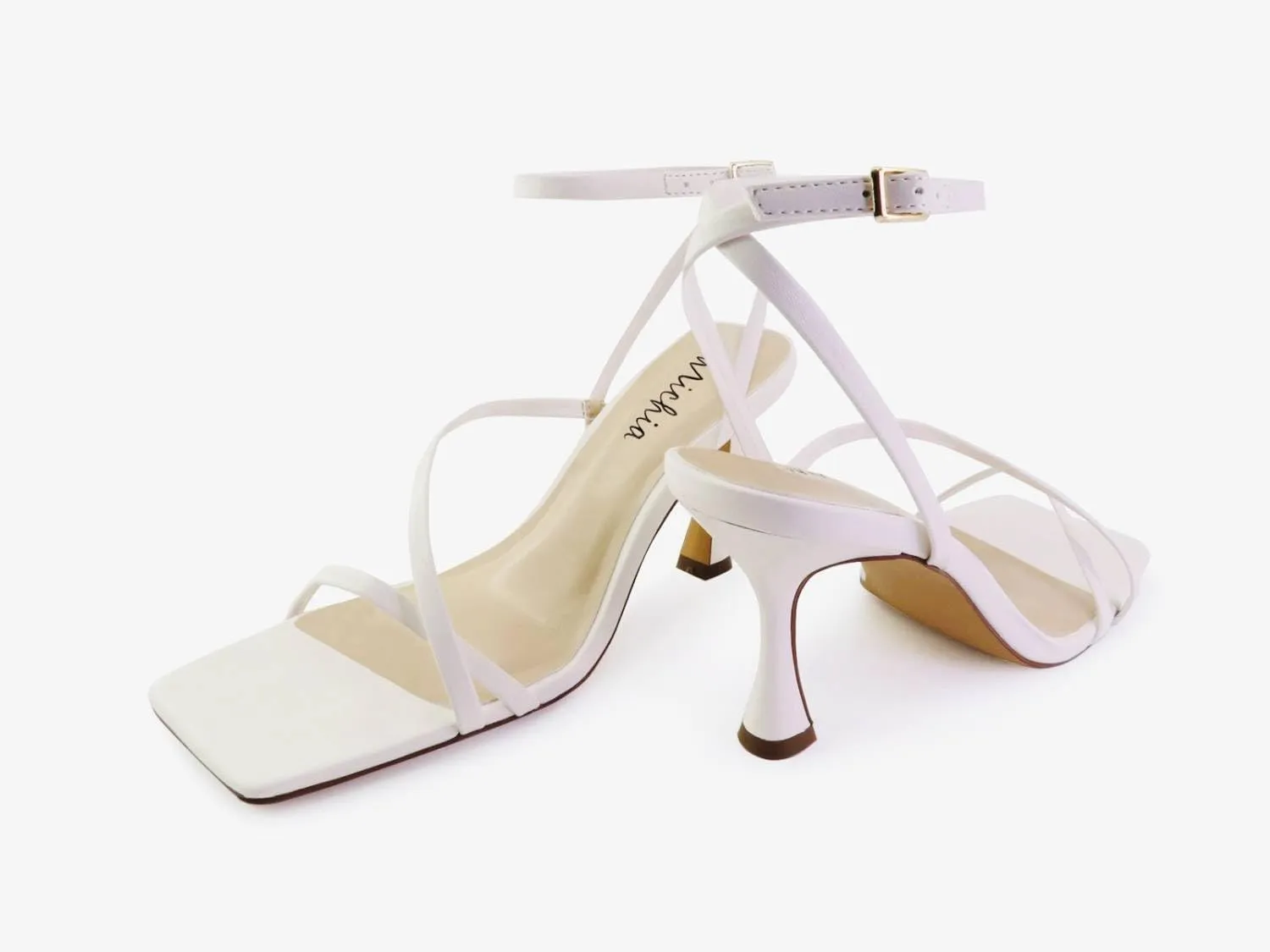 Women’s Strappy Square Open Toe heeled Sandals