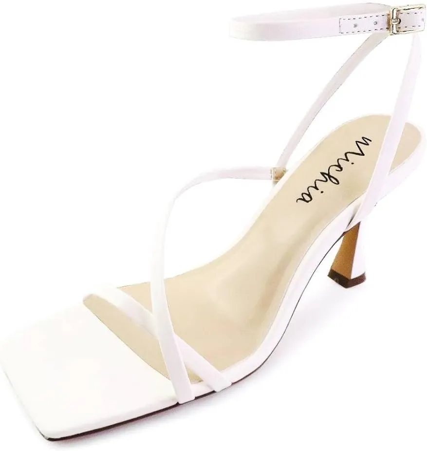Women’s Strappy Square Open Toe heeled Sandals