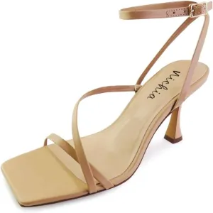Women’s Strappy Square Open Toe heeled Sandals