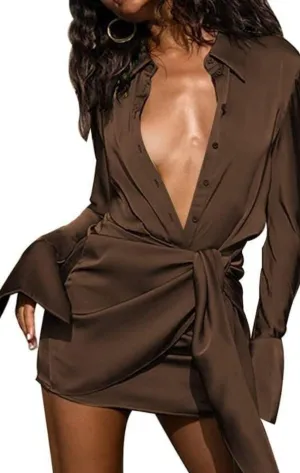 Women's Summer Cocktail Party Sexy Dress European Holiday Sundress Casual Slim Fitted Business