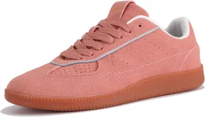 Women's Tennis Skate Sneakers Fashion Classic Retro Gum Sole Shoes Casual Walking Footwear Anti Slip Trainers