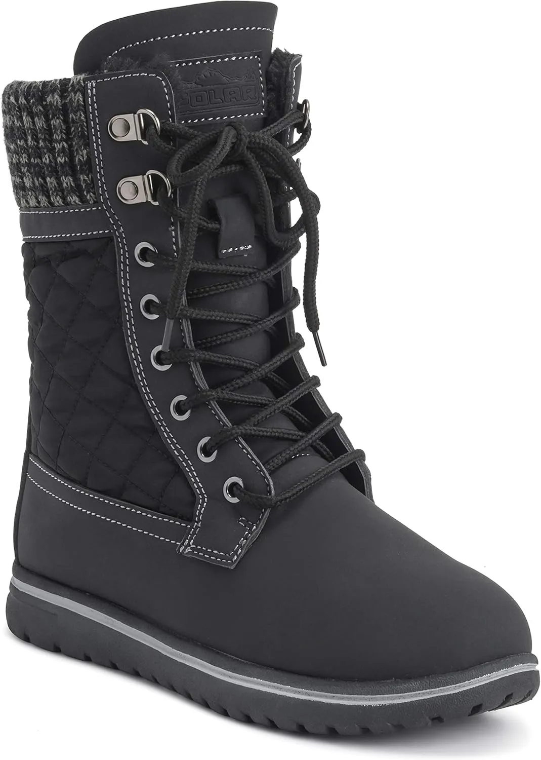 Womens Waterproof Durable Snow Winter Hiking Fleece Ankle Boots